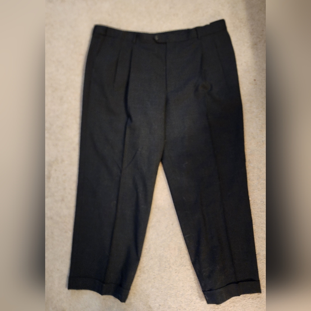 Elegant Charcoal Men's Dress Trousers